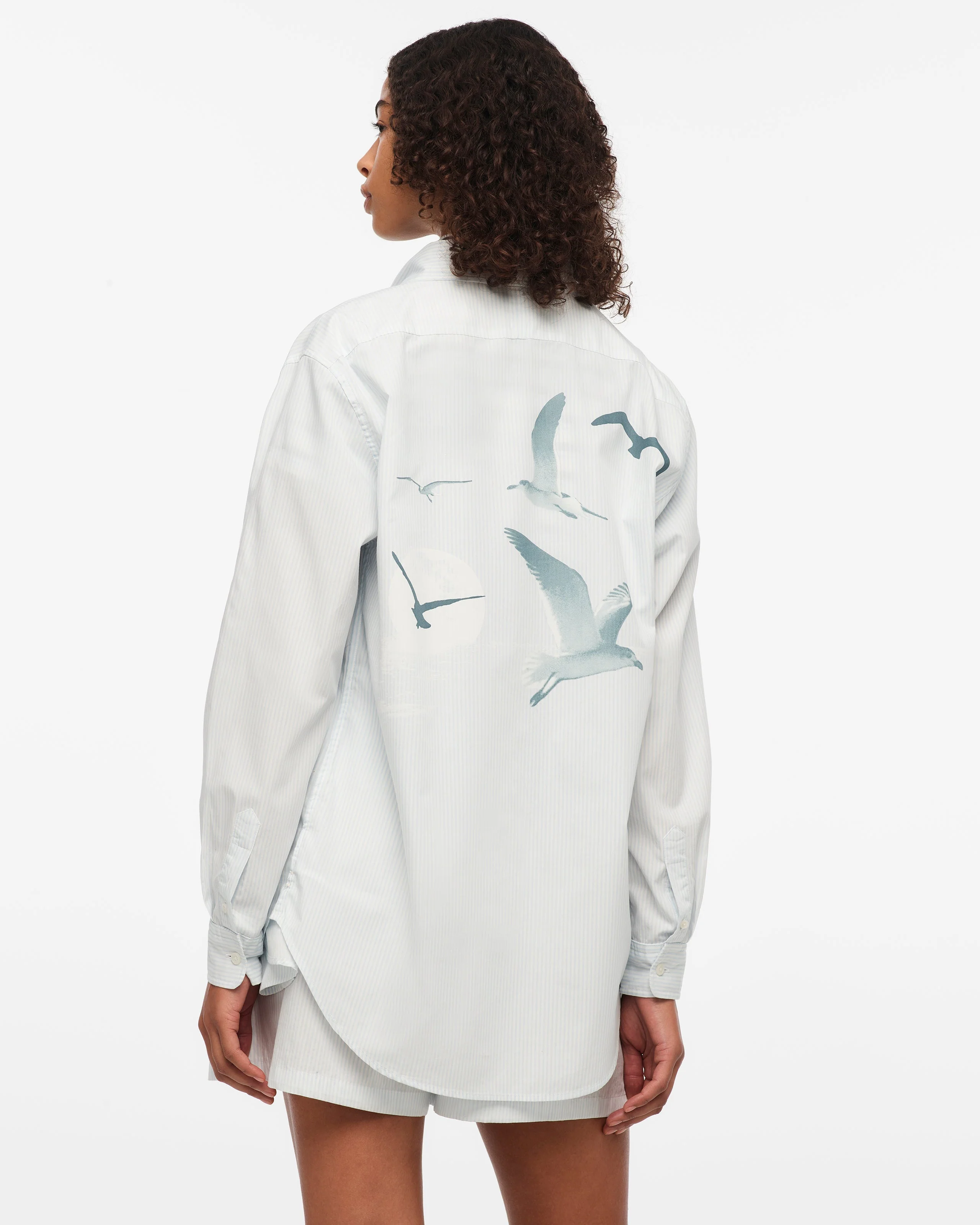 1989 (Taylor’s Version) Seagull Blue Stripe Poplin Shirt - Image 2