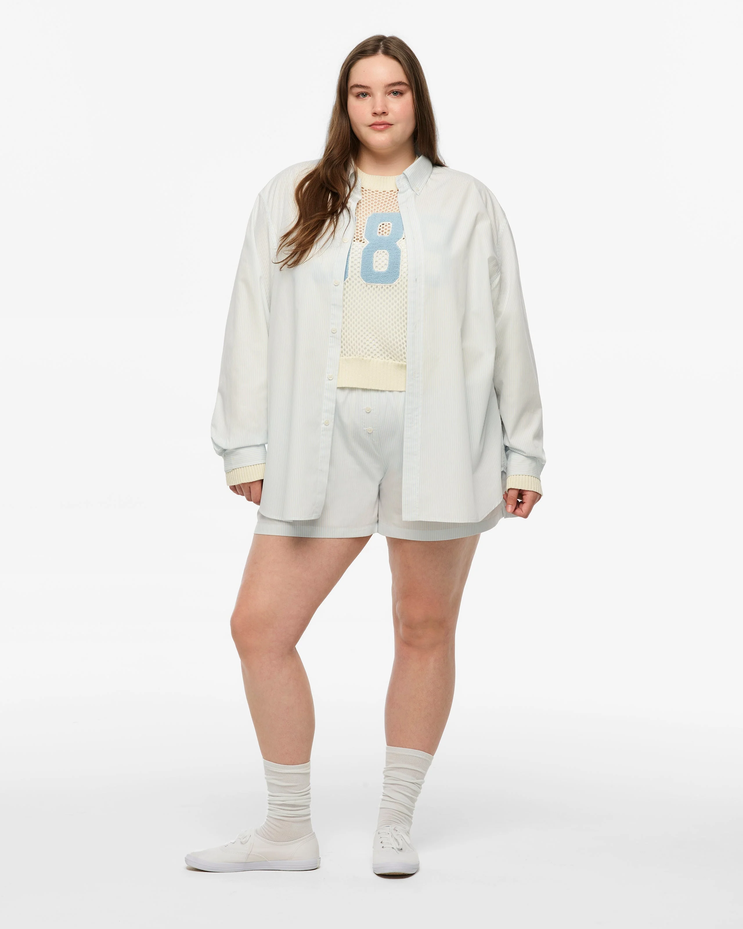 1989 (Taylor’s Version) Seagull Blue Stripe Poplin Shirt - Image 9