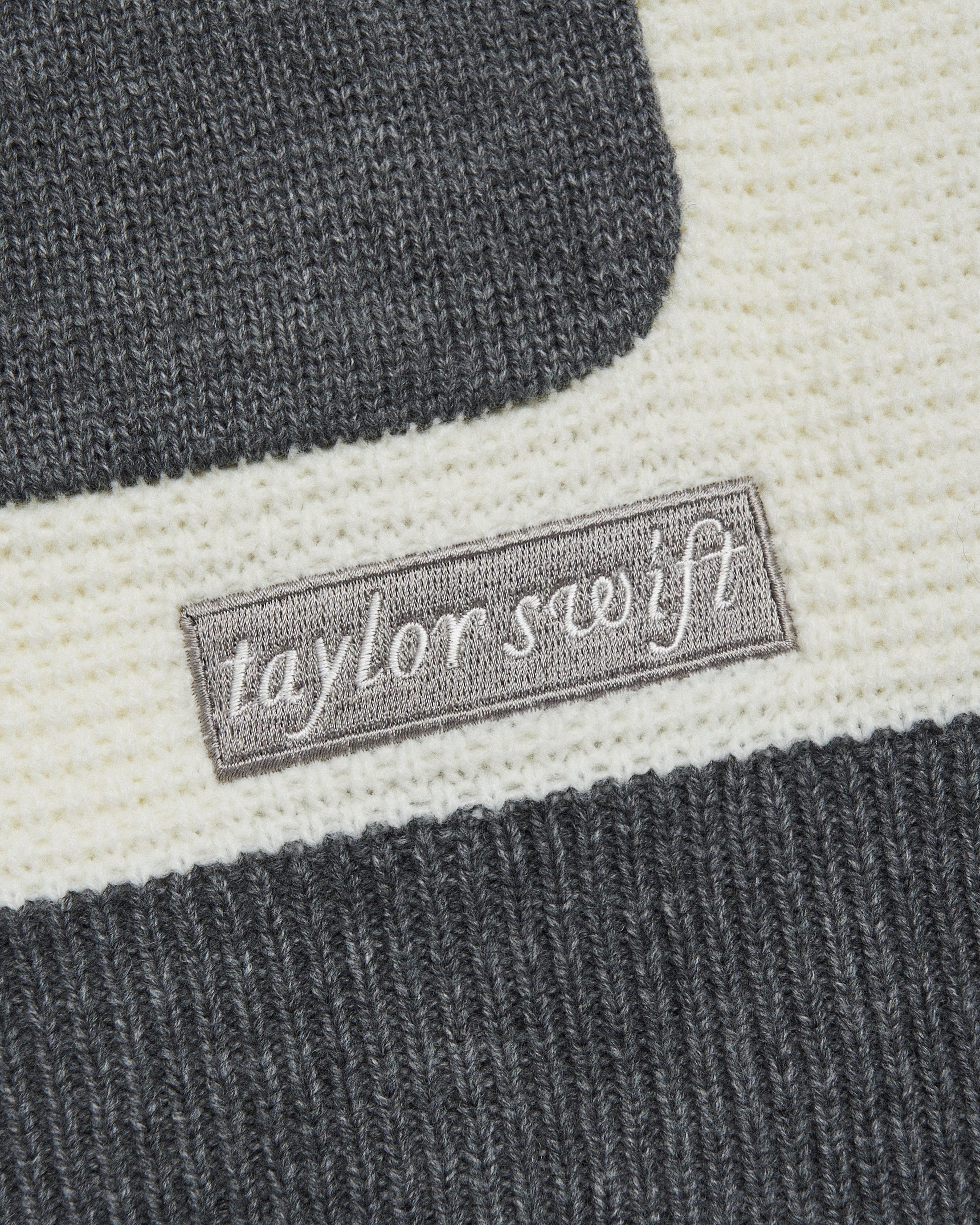 Folklore Album Quarter Zip Up Sweater - Image 4