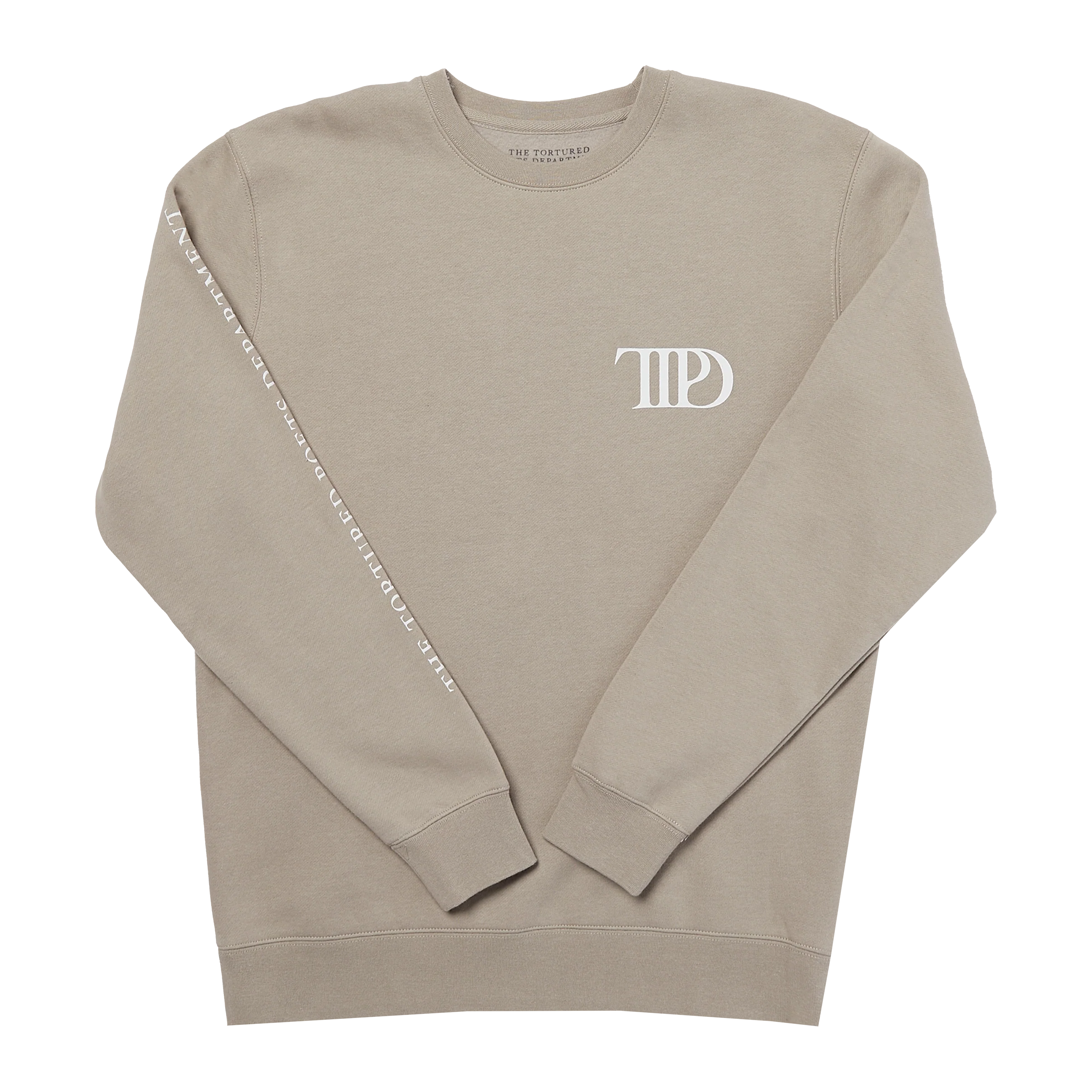 The Tortured Poets Department Beige Crewneck - Image 3